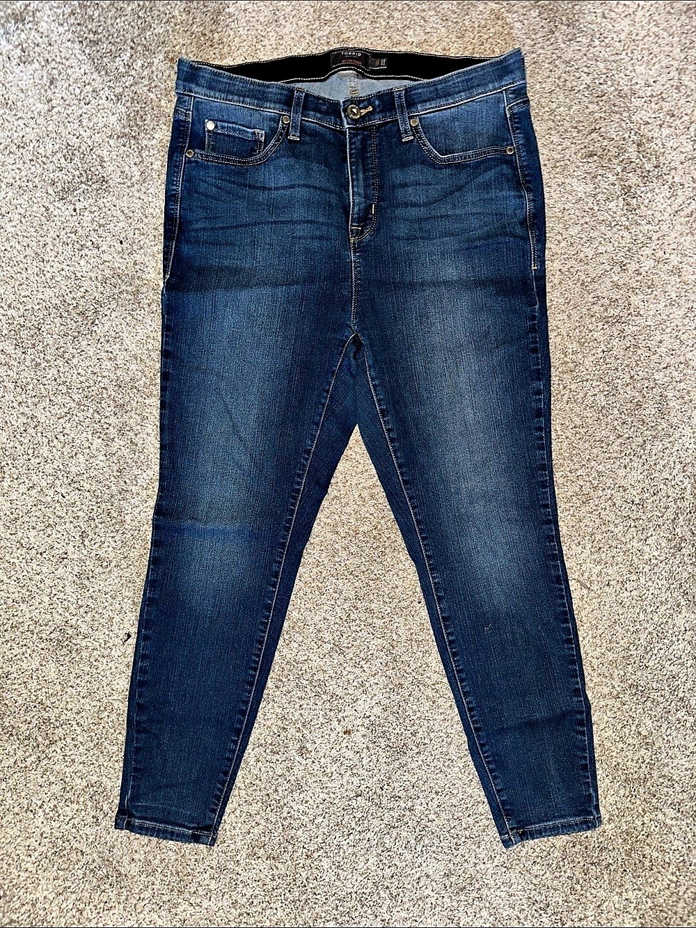 Torrid Sky High Skinny Premium Stretch Jean Jeans Blue Waist 16S